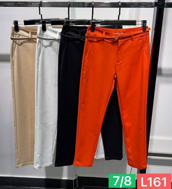 Spodnie damska materiałowe 7/8 Roz S-2XL, Mix Kolor Paczka 8 szt